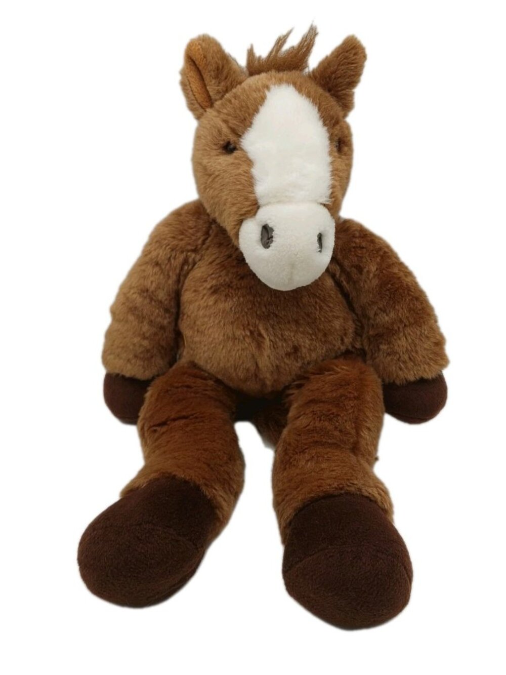 Build a Bear Horse Pony 18" Plush Stuffed Animal Brown White